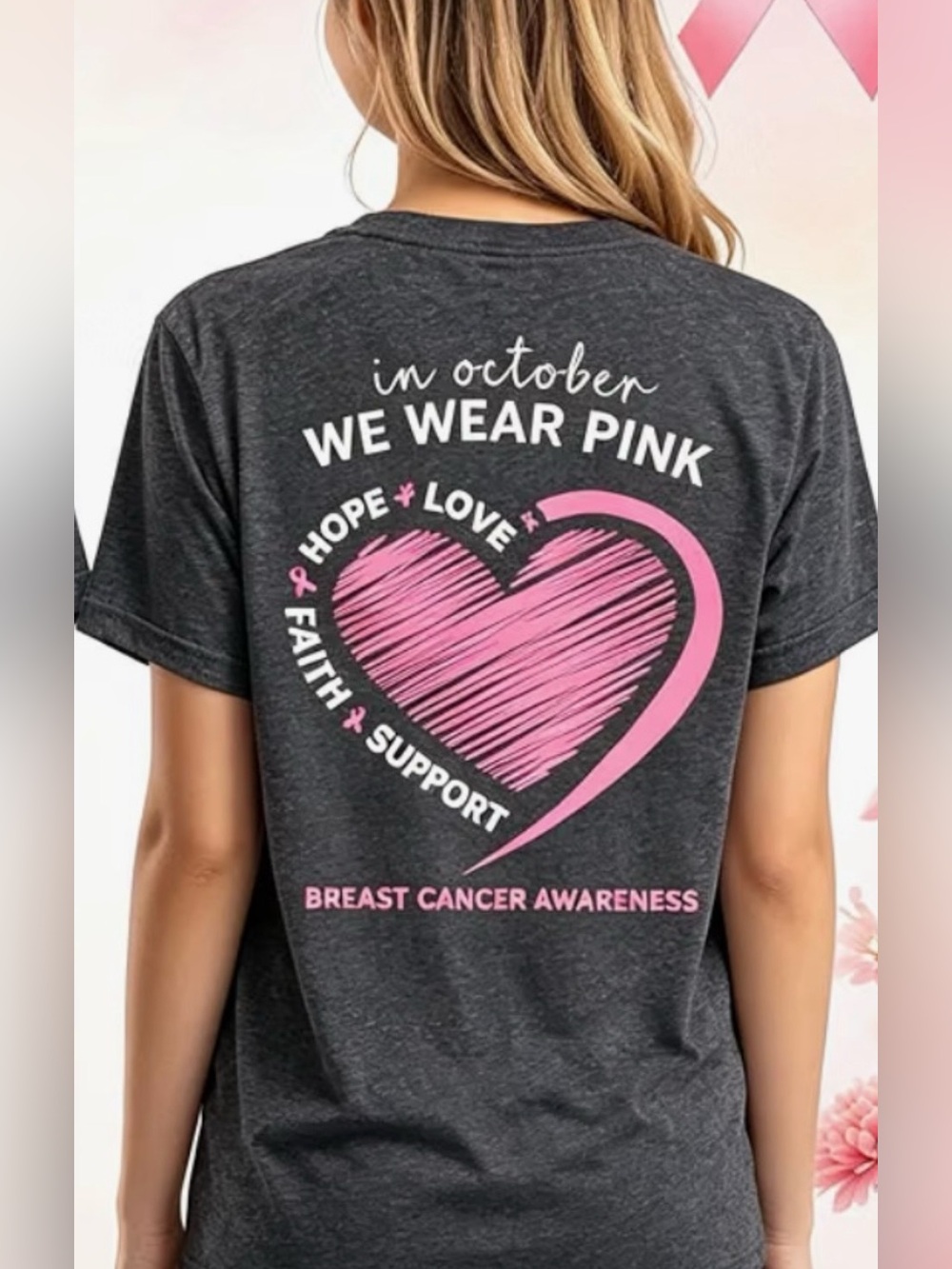 We Wear Pink Breast Cancer Awareness Tee - Believe Size X-Large New in Package